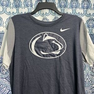 Men's Nike PSU Penn State Nittany Lion Football T-Shirt (Large) Athletic Cut
